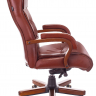 Кресло руководителя Бюрократ T-9926WALNUT светло-коричневый Leather Eichel кожа