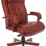 Кресло руководителя Бюрократ T-9926WALNUT светло-коричневый Leather Eichel кожа